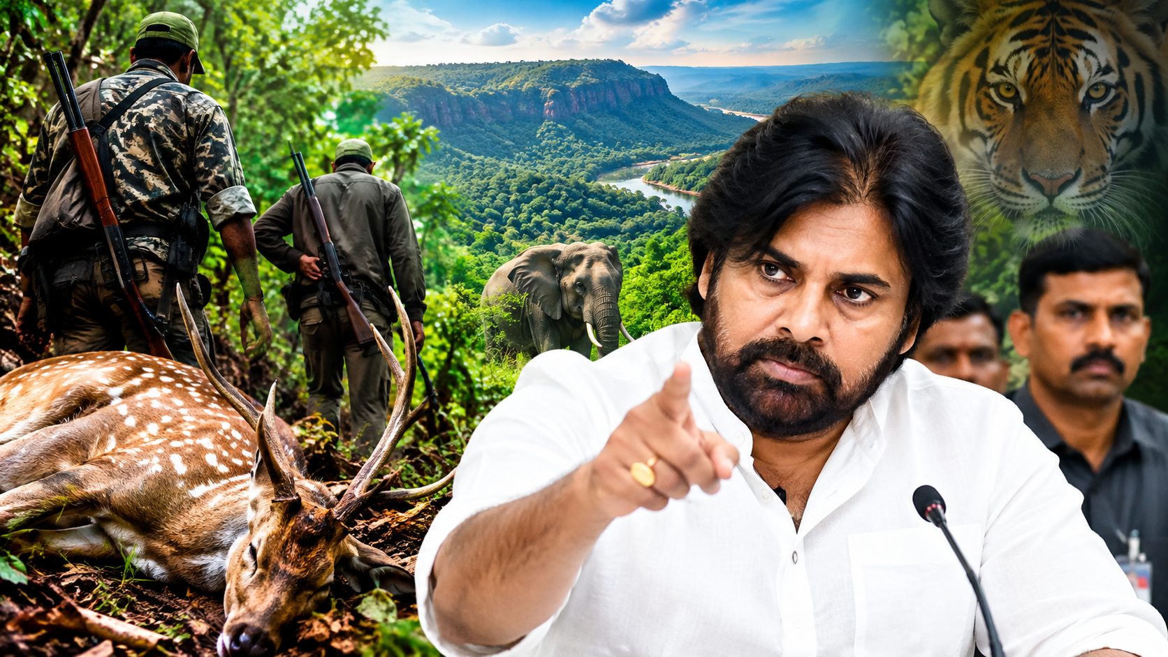 నల్లమలలో వేటగాళ్ల బరితెగింపుకు..రంగంలోకి డిప్యూటీ సీఎం పవన్..?